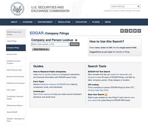 Securities and Exchange Commission EDGAR Search: Your 101 Guide