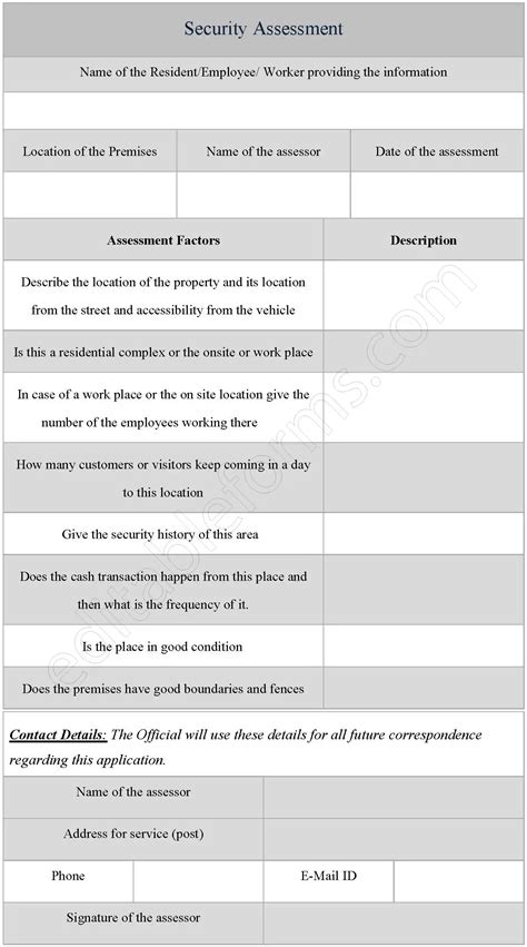Security Assessment Template