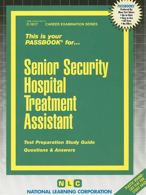 Security Hospital Treatment AssistantPassbooks Career Examination Passbooks Kindle Editon