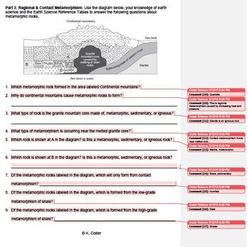 Sedimentary And Metamorphic Rocks Study Guide Answers Reader