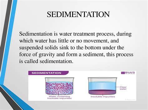 Sedimentation: