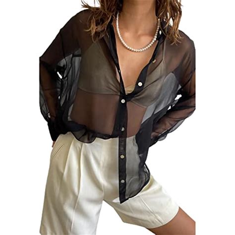 See Through Button Up Shirt: Elevate Your Style with Sheer Sophistication