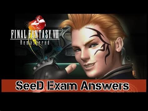 Seed Answers for Final Fantasy VIII