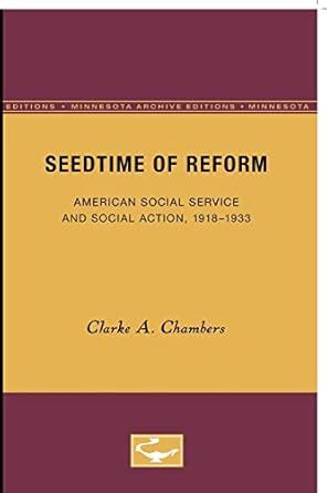 Seedtime of Reform American Social Service and Social Action Epub