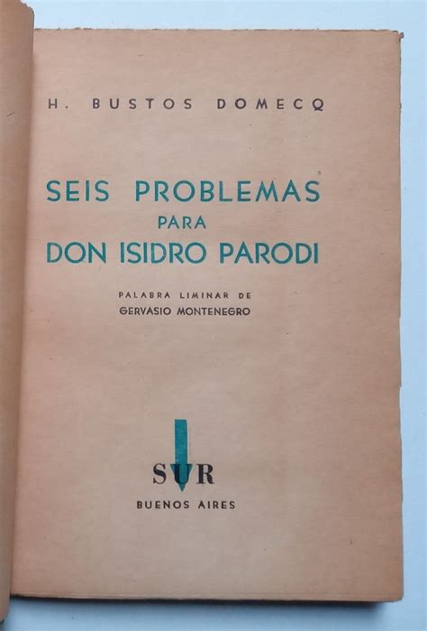 Seis problemas para don Isidro Parodi Spanish Edition PDF