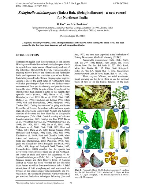 Selaginellaceae of India 1st Edition PDF