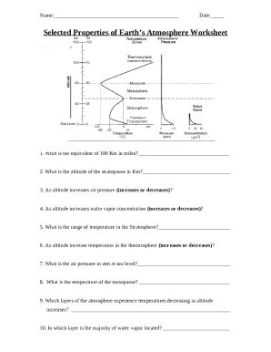 Selected Properties Of Earth Atmosphere Answers Doc