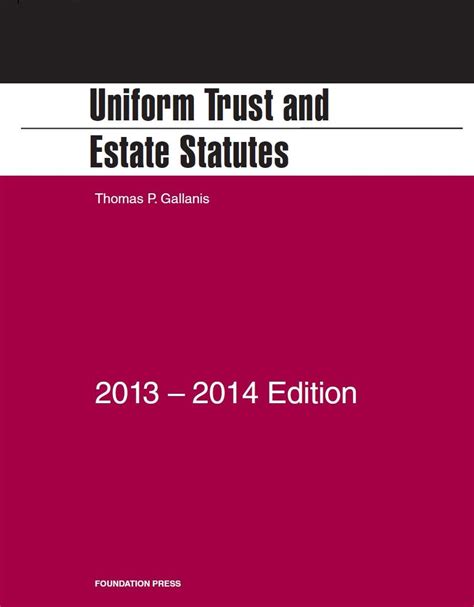 Selected Statutes on Trusts and Estates 2014 Epub