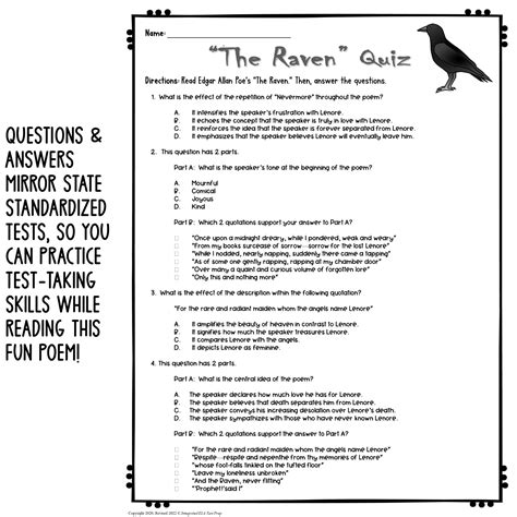 Selection Test The Raven Answers Reader