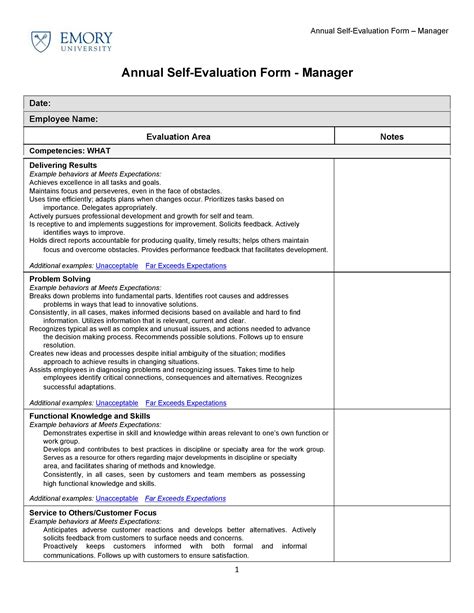 Self Assessment Sample Answers Epub