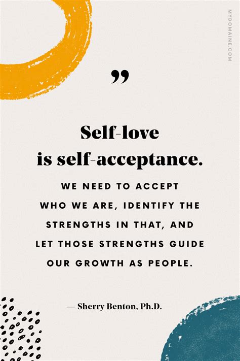 Self-love and acceptance: