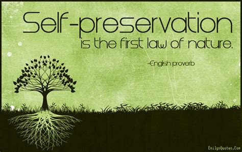 Self-preservation: