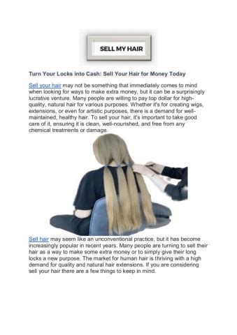 Sell Your Hair for Wigs: Cash In on Your Locks!