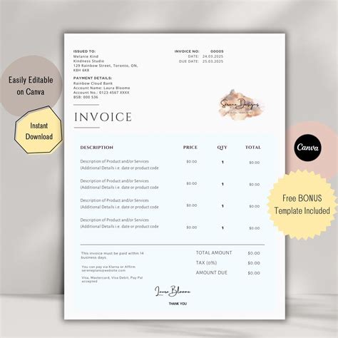 Seller Invoice Template