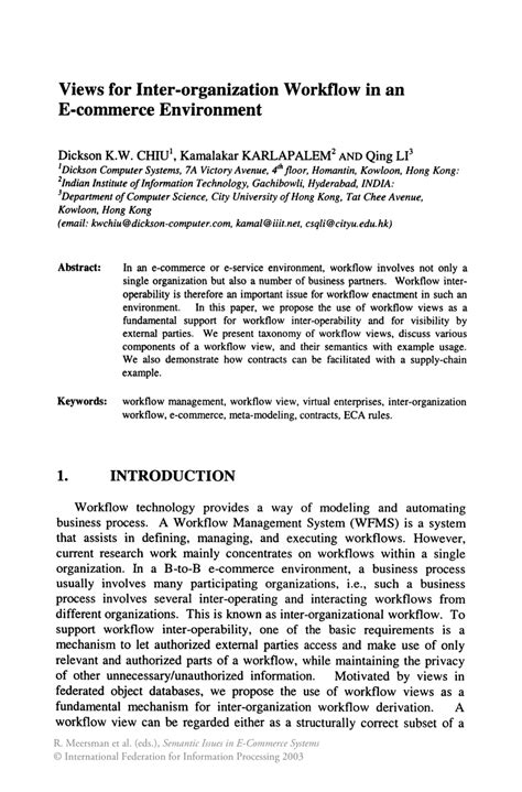 Semantic Issues in e-Commerce Systems Doc