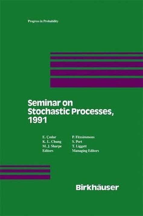 Seminar on Stochastic Processes, 1991 Epub