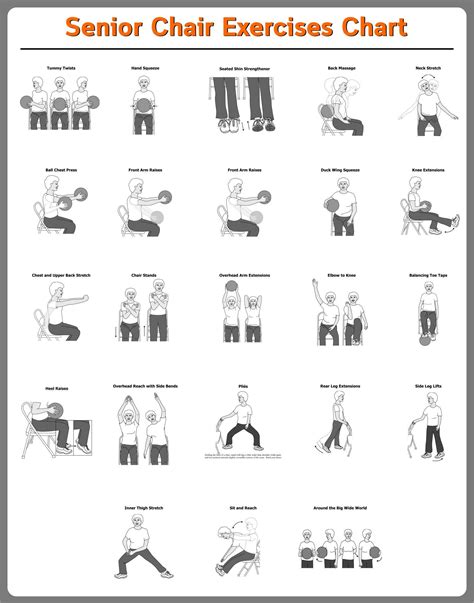 Senior Chair Exercises Chart
