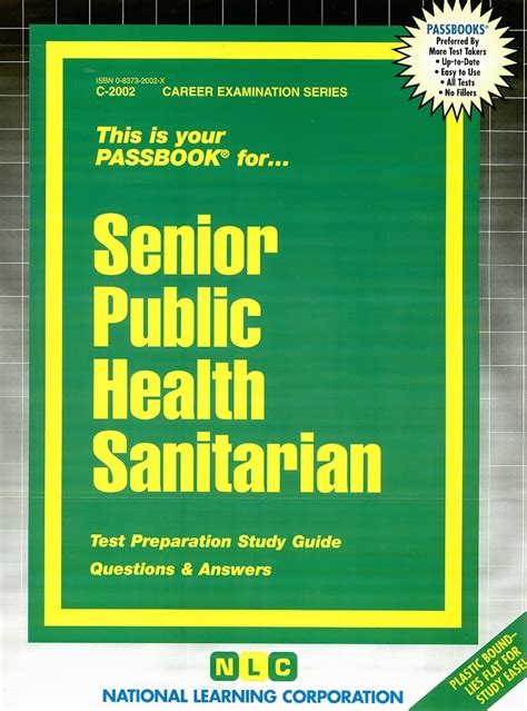 Senior Public Health Sanitarian Career Examination Passbooks Epub