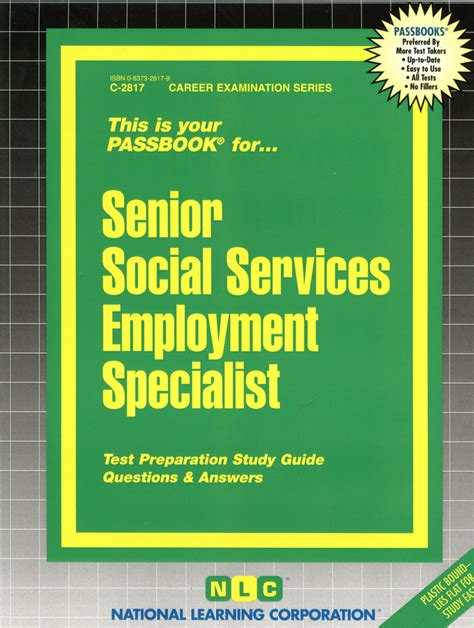Senior Social Services Employment SpecialistPassbooks Doc