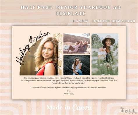 Senior Yearbook Ad: Capture Memories that Last a Lifetime