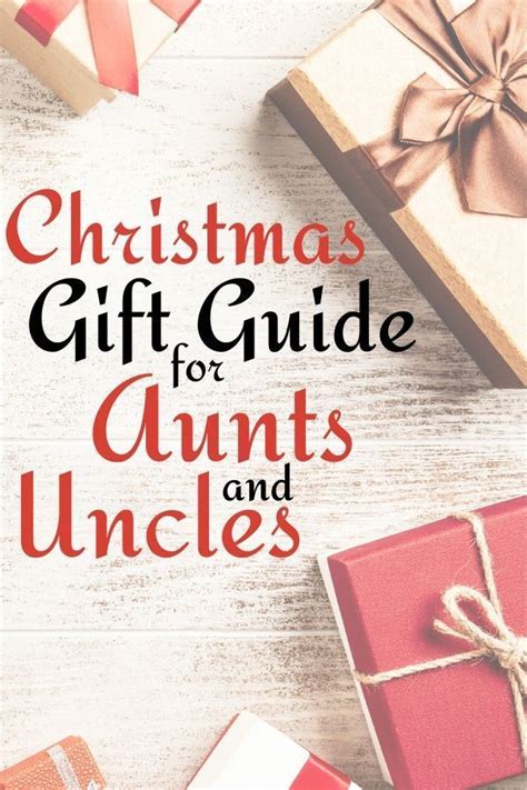 Sensational Christmas Gift Ideas for Aunts and Uncles