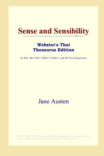 Sense and Sensibility Webster s Thai Thesaurus Edition Reader