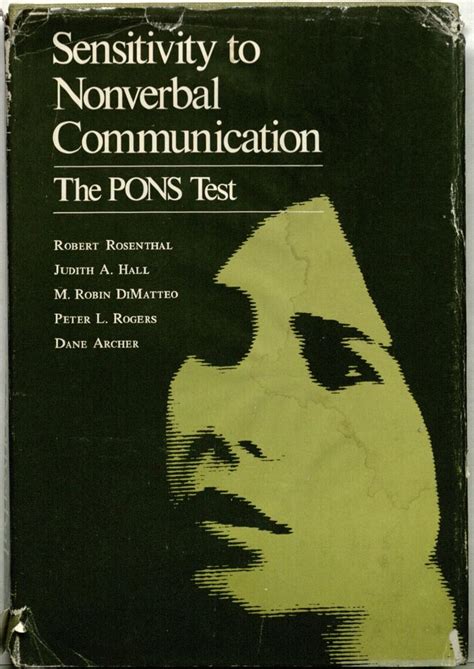 Sensitivity to Nonverbal Communication The PONS Test Doc