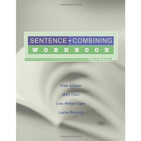 Sentence Combining Workbook 3e Answers Epub