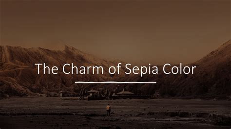 Sepia: The Timeless Hue of Nostalgia and Authenticity