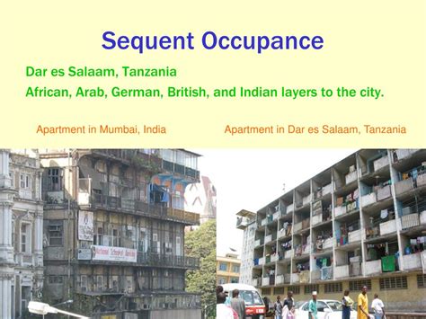 Sequent Occupance in Action: A Comprehensive Example