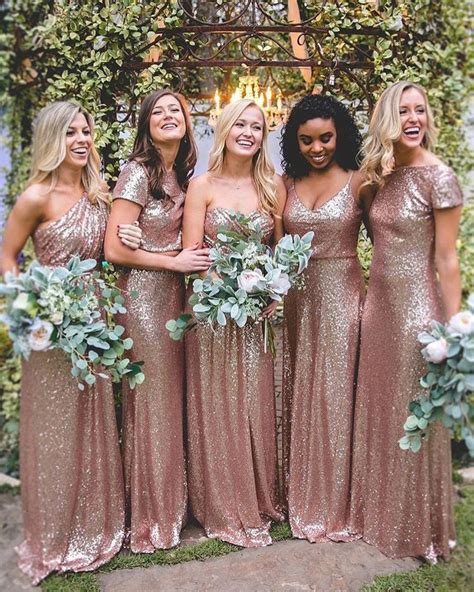 Sequin Bridesmaid Dresses: 10,000 Shimmering Styles for Your Wedding