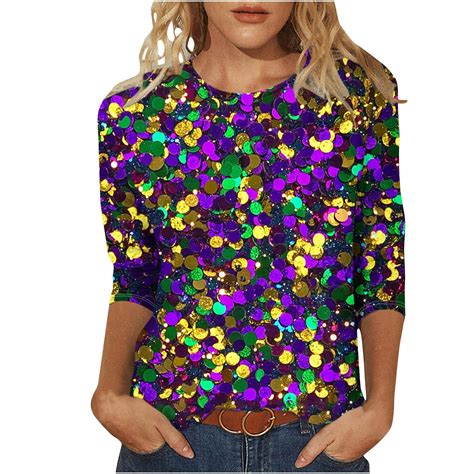 Sequin Mardi Gras Shirts: Shimmer and Shine for the Big Day