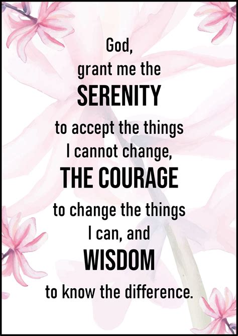 Serenity Prayer Printable Image Free