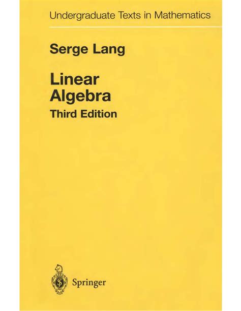 Serge Lang Solutions Manual Reader