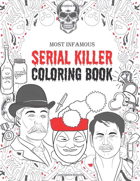 Serial Killers Adult Coloring Book Kindle Editon