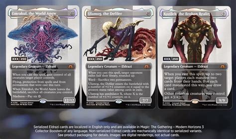 Serialized Eldrazi MH3: Unveiling the Colossal Horrors