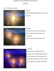 Series and Parallel Circuits Assignment Noah Bond Answer Key