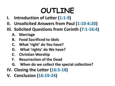 Sermon Outlines on First Corinthians Reader