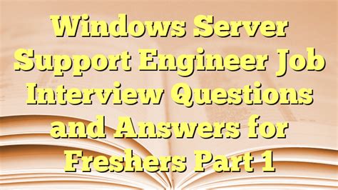 Server Engineer Interview Questions And Answers Epub