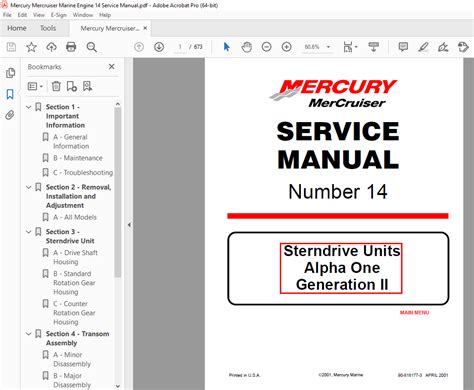 Service Manual Alpha One Generation 1 Pdf Ebook Reader