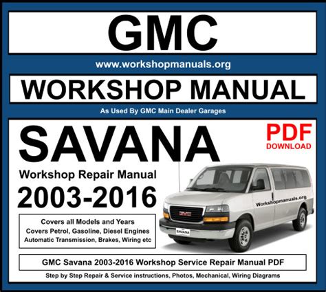 Service Manual For Gmc 4500 Savana Rd960c Ebook Kindle Editon
