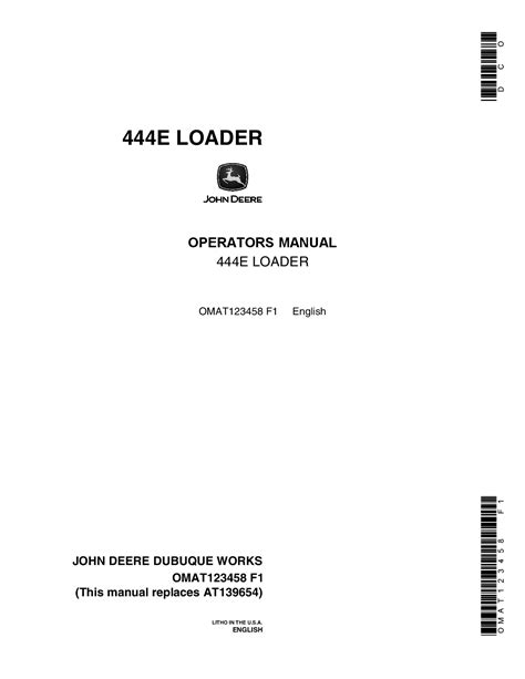 Service Manual For John Deere 444e Ebook Epub