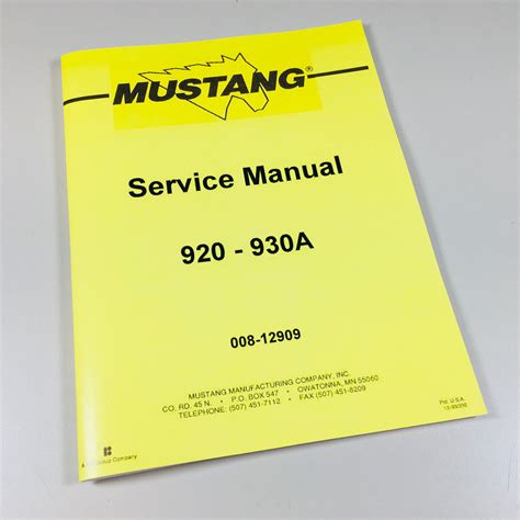 Service Manual For Mustang 930a Ebook Epub