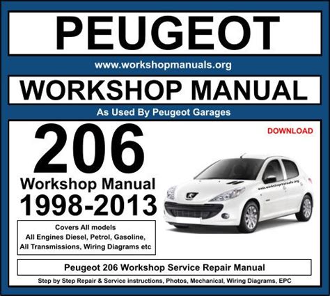 Service Manual For Peugeot 206 Ebook Kindle Editon