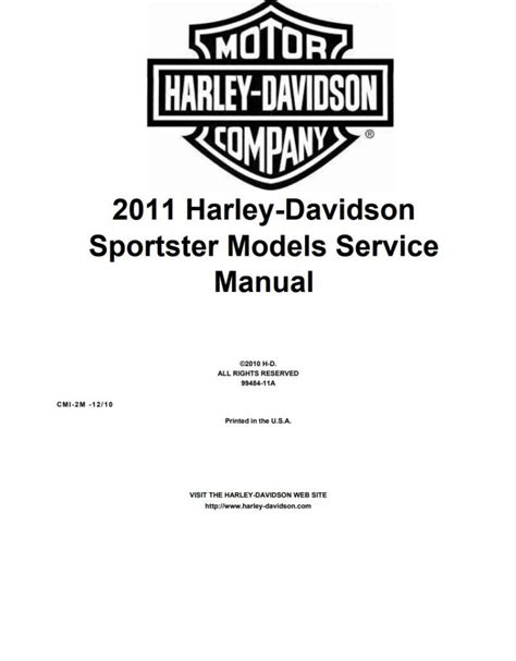 Service Manual Harley Davidson 1200 Nightster Ebook Doc