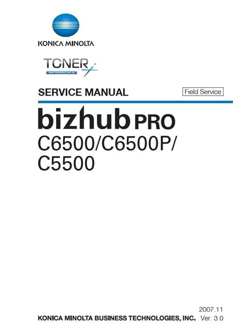 Service Manual Konica Minolta Bizhub Pro C6500 Ebook Reader