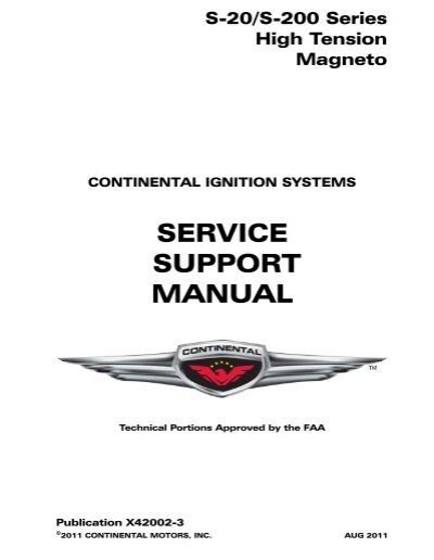 Service Support Manual Continental Motors Inc 106328 PDF PDF