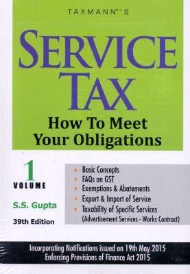 Service Tax How To Meet Your Obligations Reader