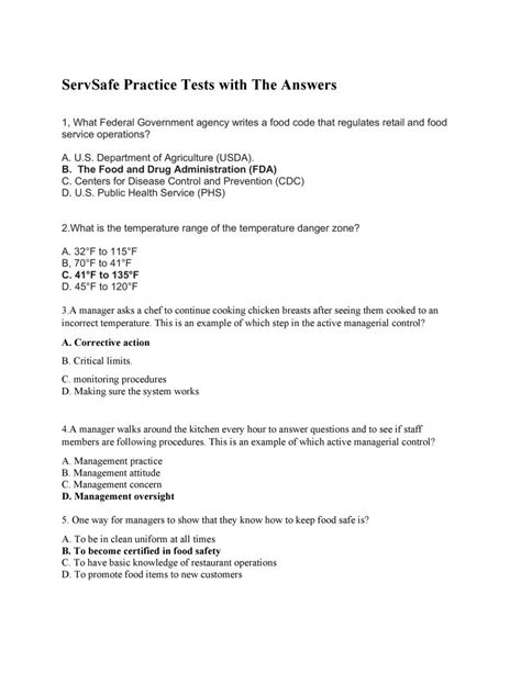 Servsafe Diagnostic Test With Answers 2014 Ebook Kindle Editon