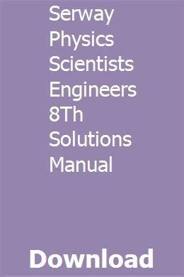 Serway Solutions 8th PDF